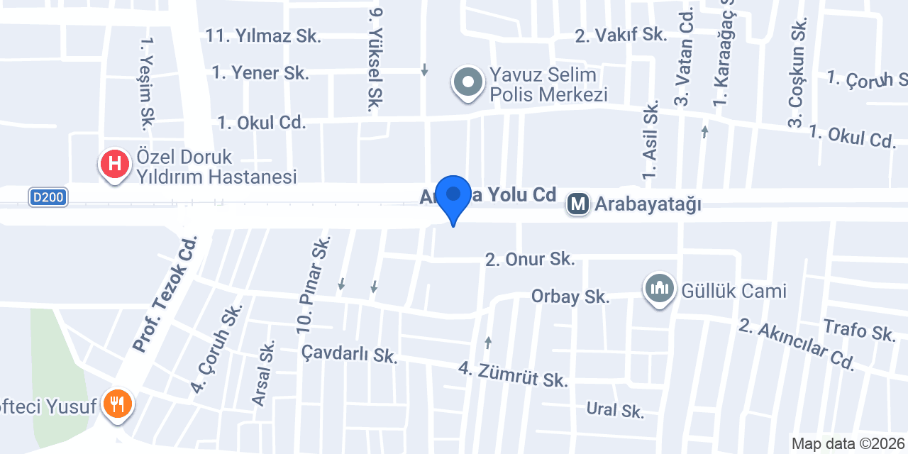 Özel Medicabil Yıldırım Hastanesi konumu