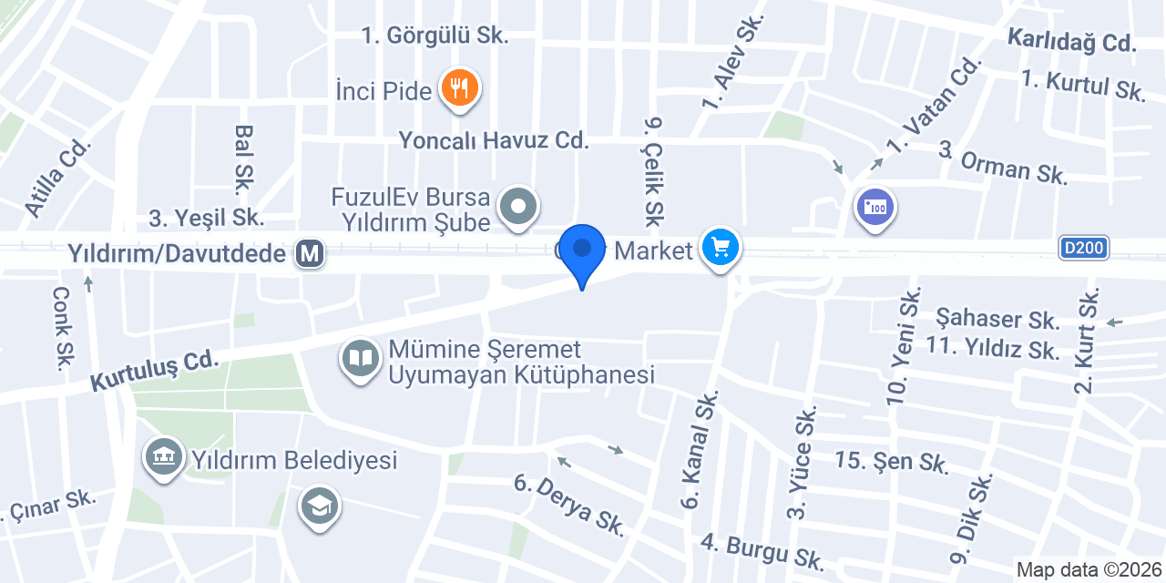 Koç Makine konumu