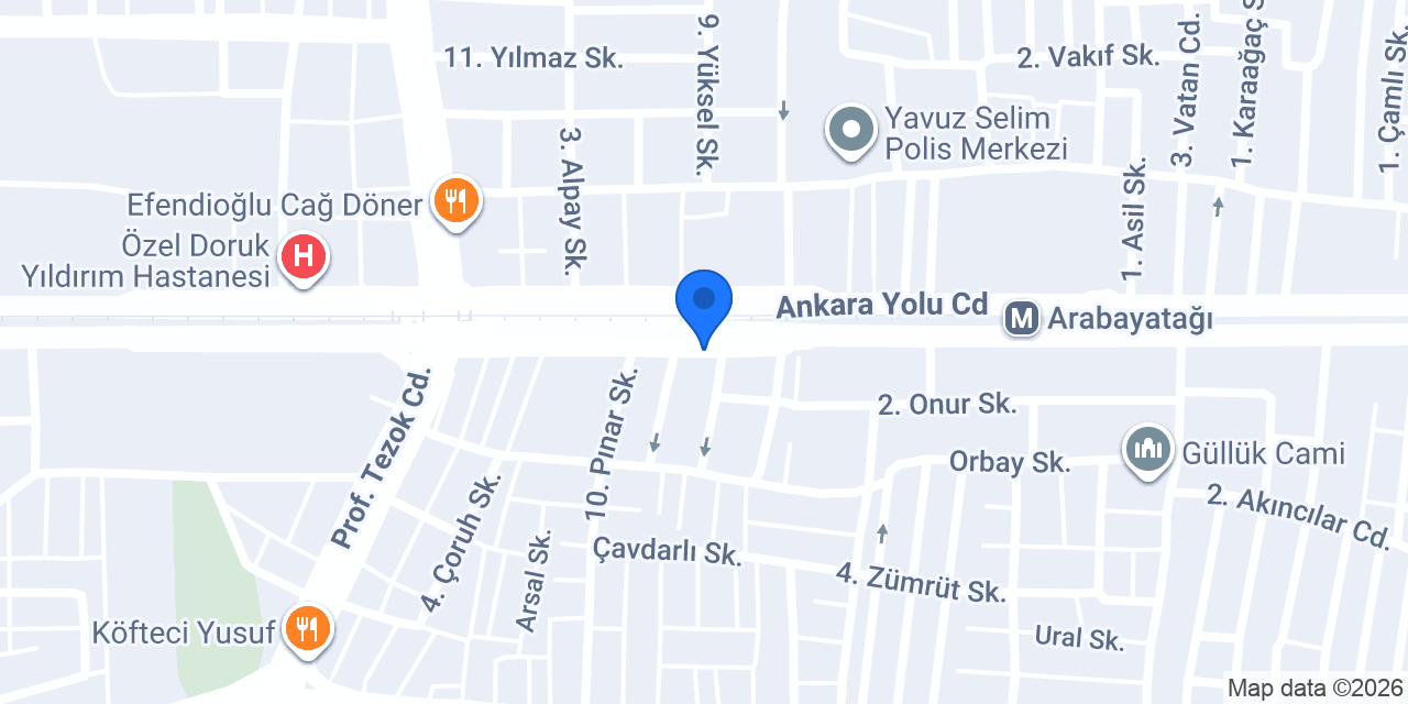 Adem Oto Egzoz konumu