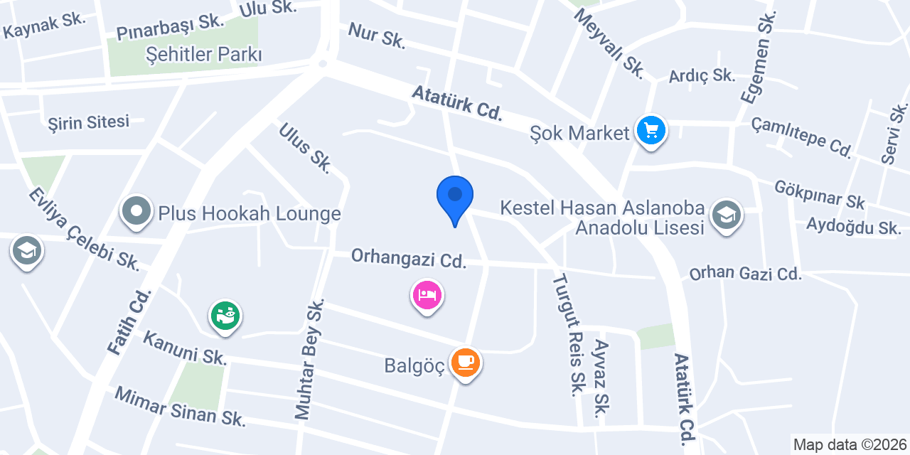 KESTEL HALK EĞİTİM E-SINAV MERKEZİ konumu