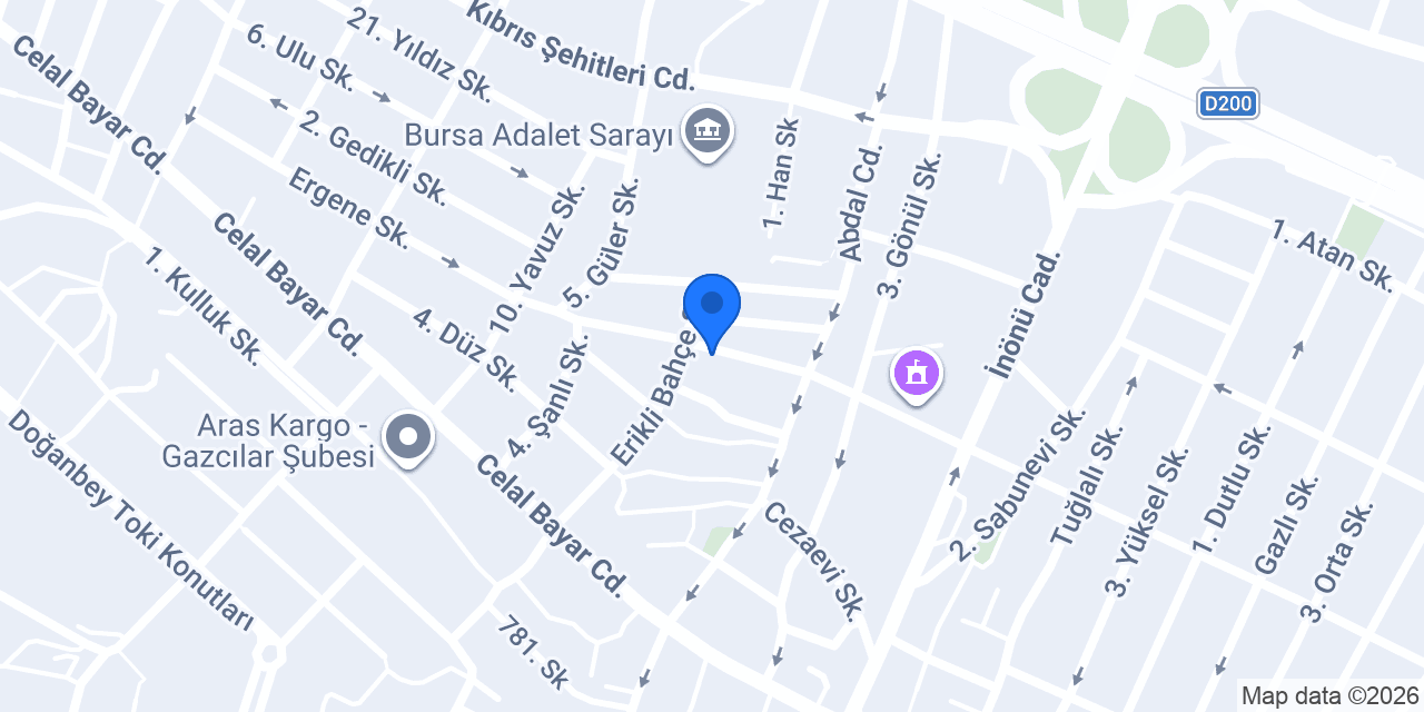 Dizdar Baharat Bursa konumu