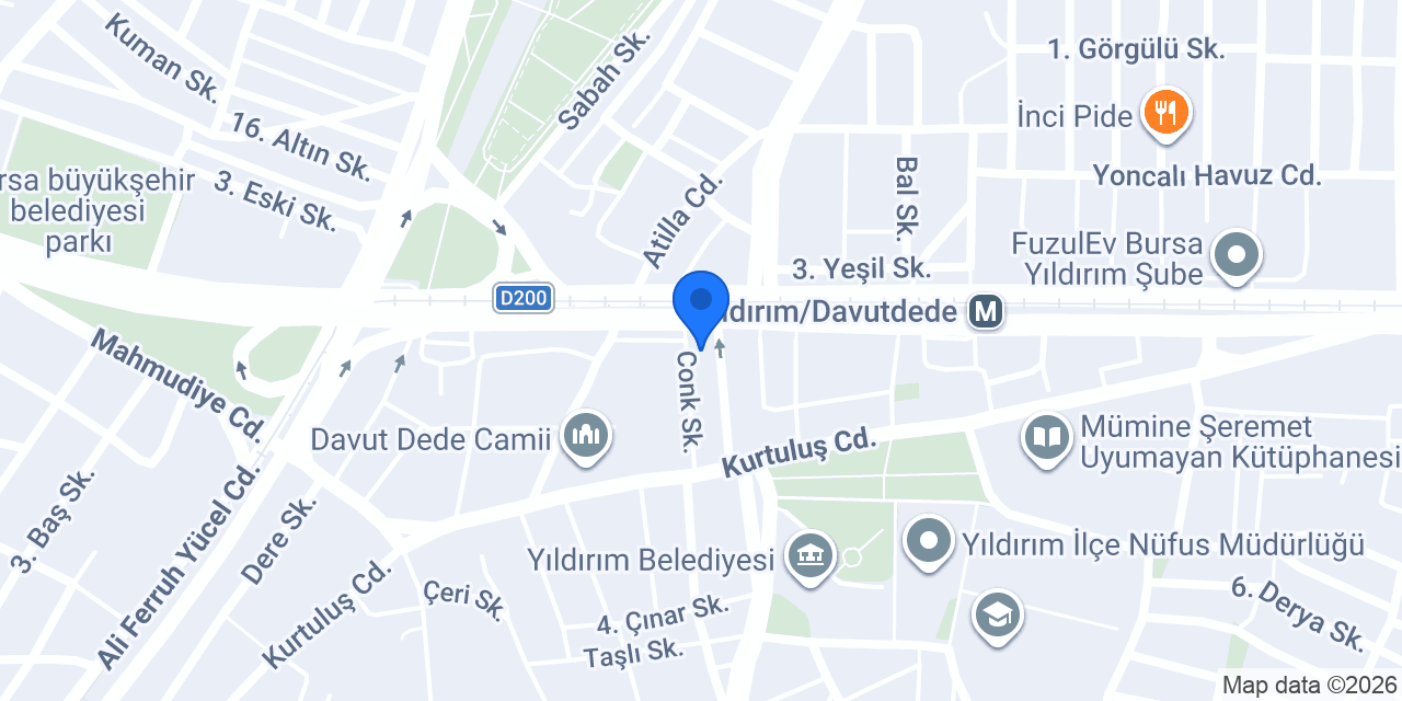 Kafkas Kestane Şekeri - Yıldırım konumu