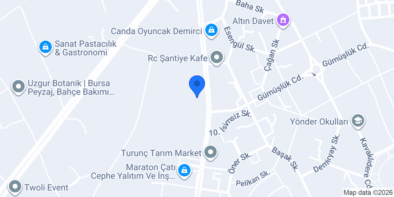 Eroğlu Makina Sanayi ve Ticaret A.Ş. konumu