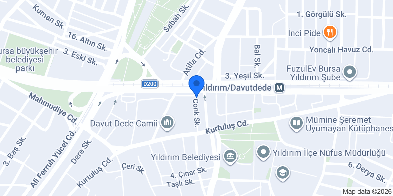 MHP Yıldırım İlçe Başkanlığı konumu