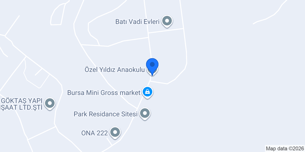 Özel Yıldız Anaokulu konumu