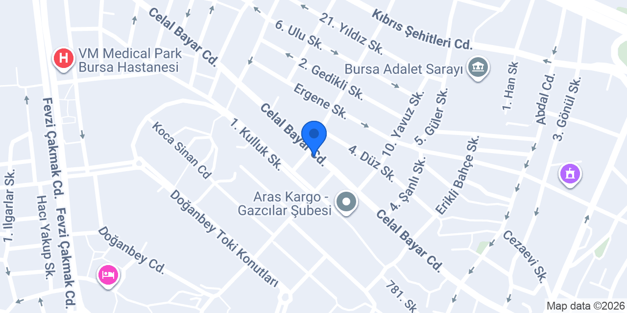 Yazar Yapı Dekorasyon konumu