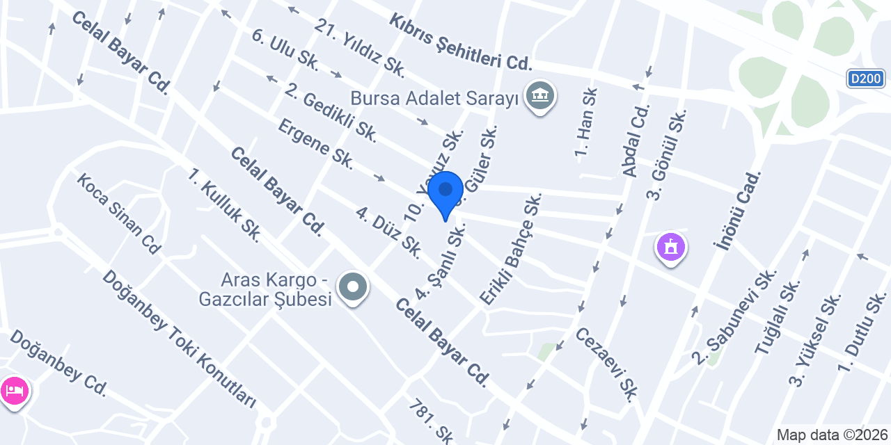 Grafika Matbaa konumu