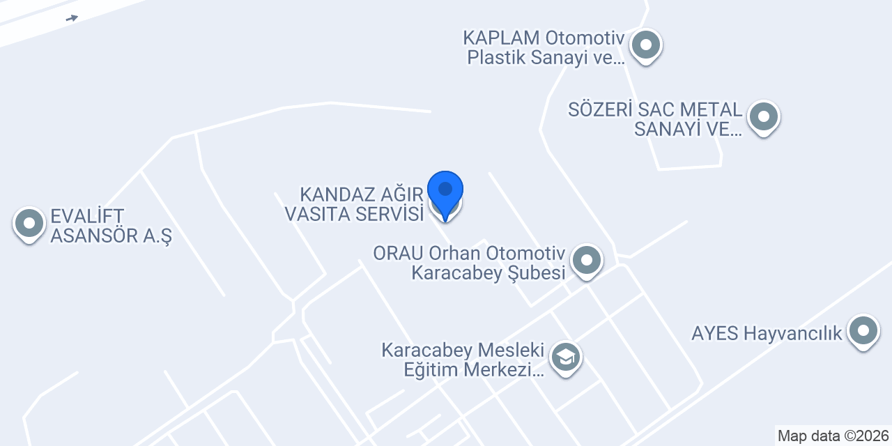 KANDAZ AĞIR VASITA SERVİSİ konumu