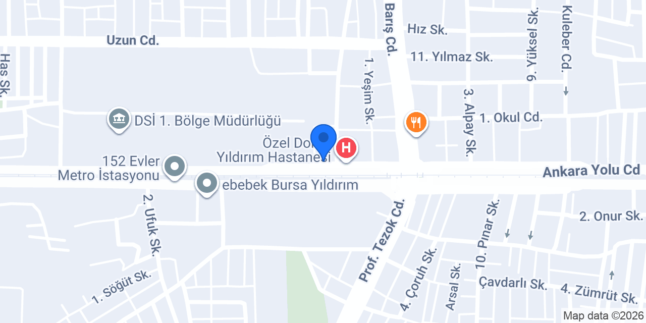 Özel Doruk Tıp Merkezi konumu