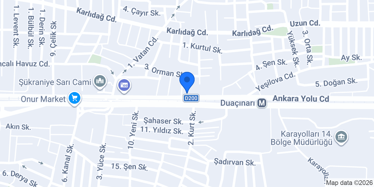 Bursa Av Malzemeleri konumu