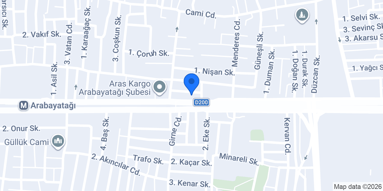 Yurtiçi Kargo Arabayatağı konumu