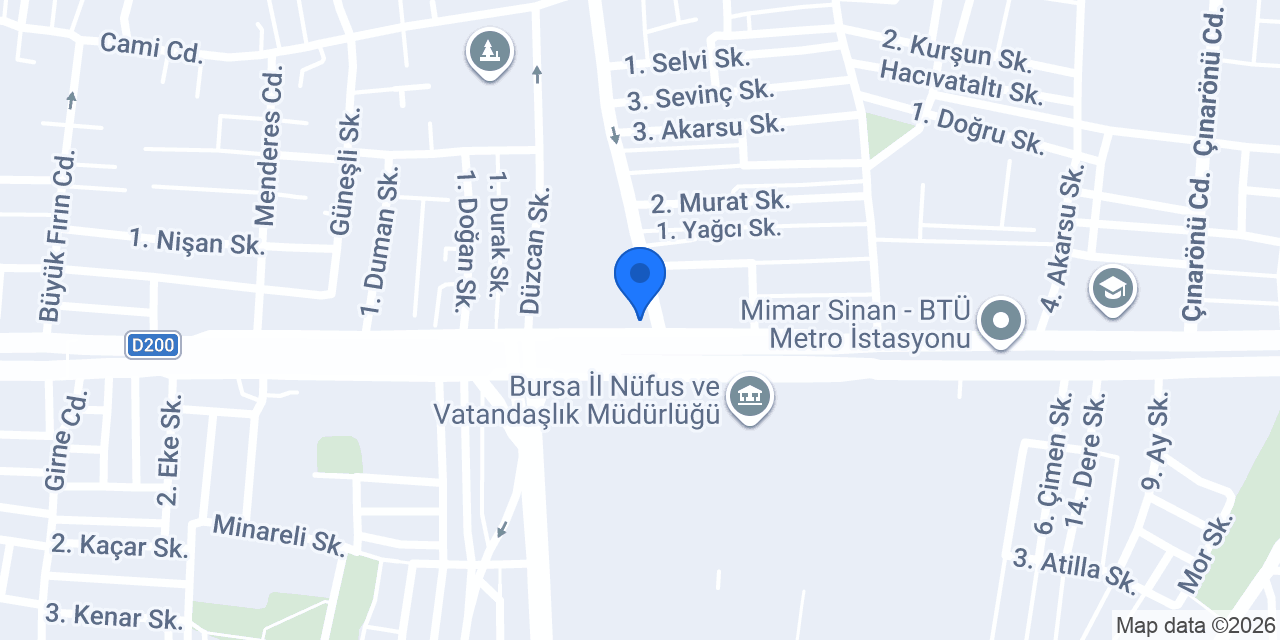MUŞ KIDER BURSA konumu