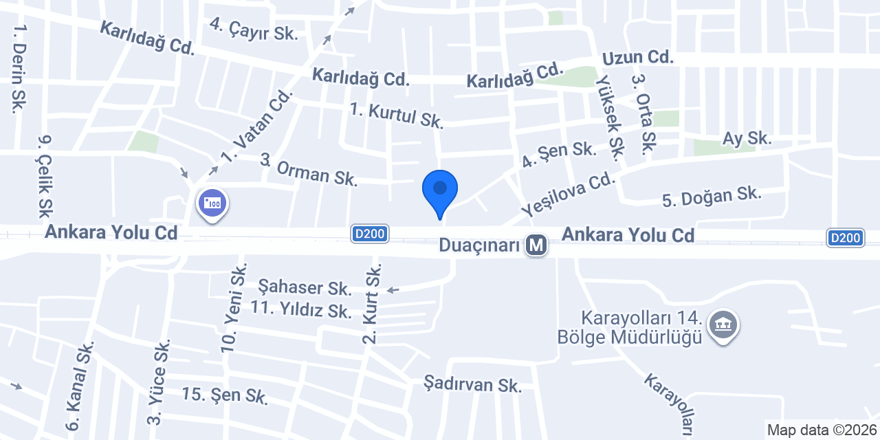 TEB Yıldırım Şubesi konumu