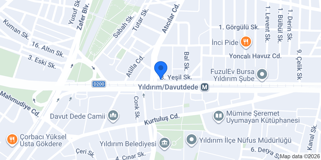 Doğu Garajı Taksi konumu