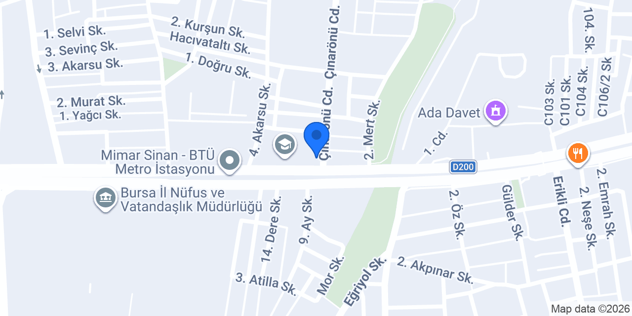 Öz Teknik Hirdavat konumu