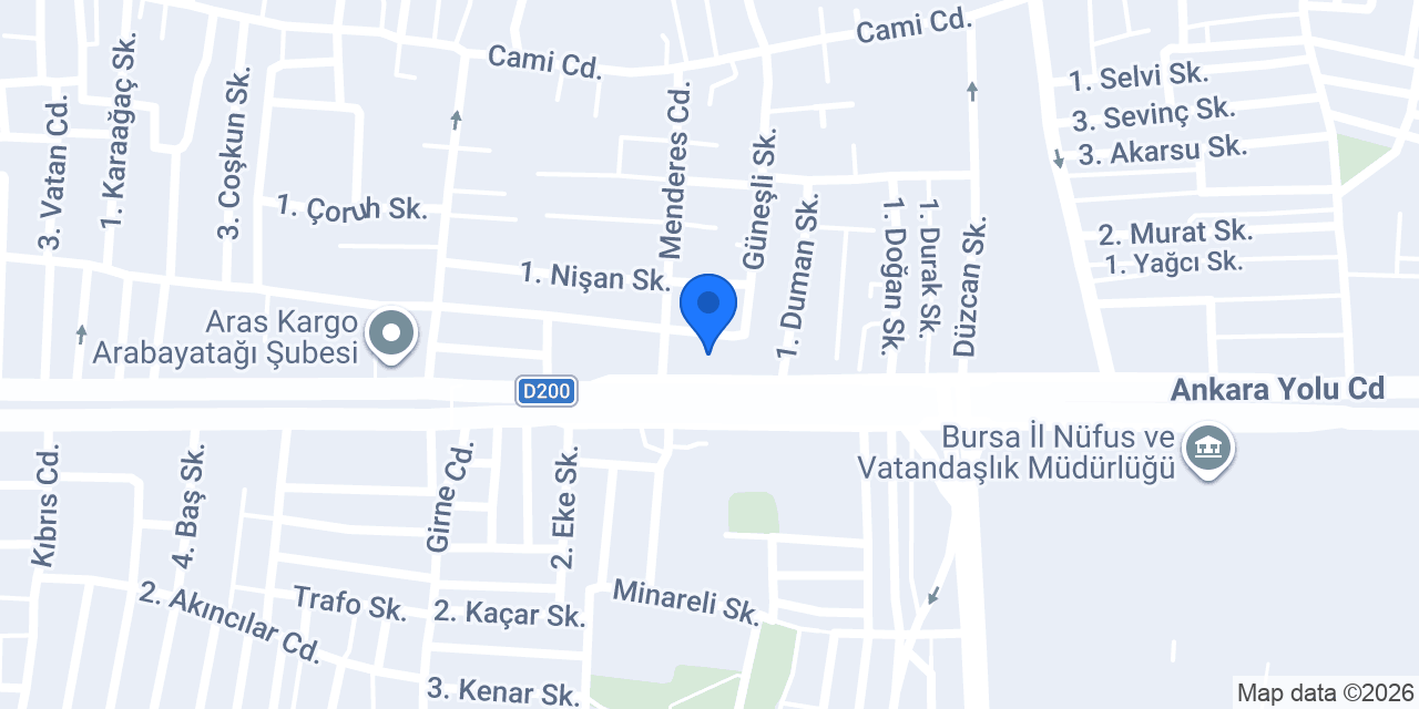 Yesi Kebap konumu