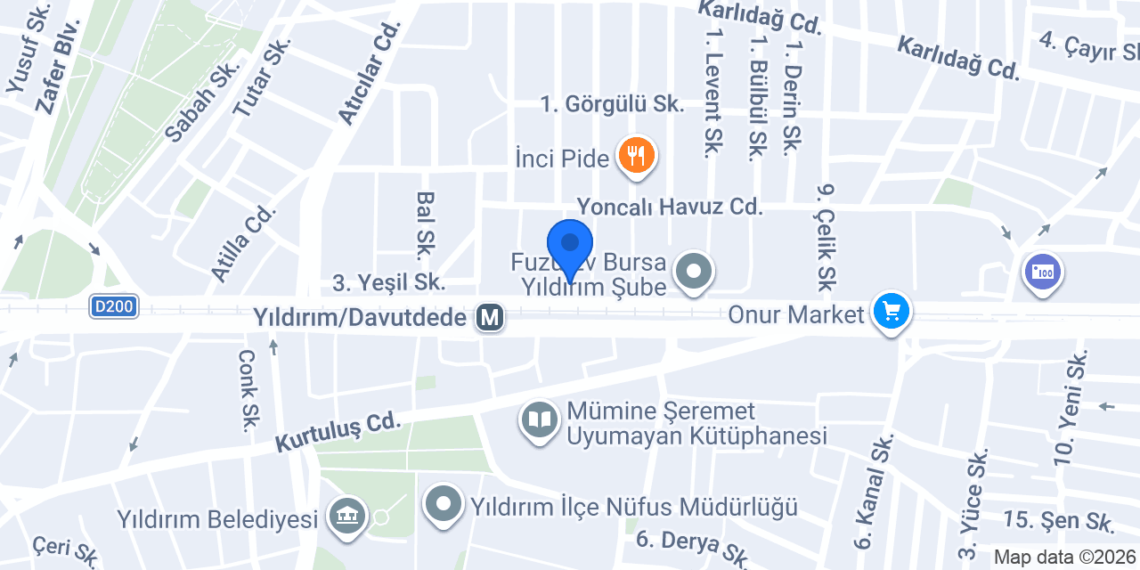 Albaraka Türk Uludağ Şubesi konumu