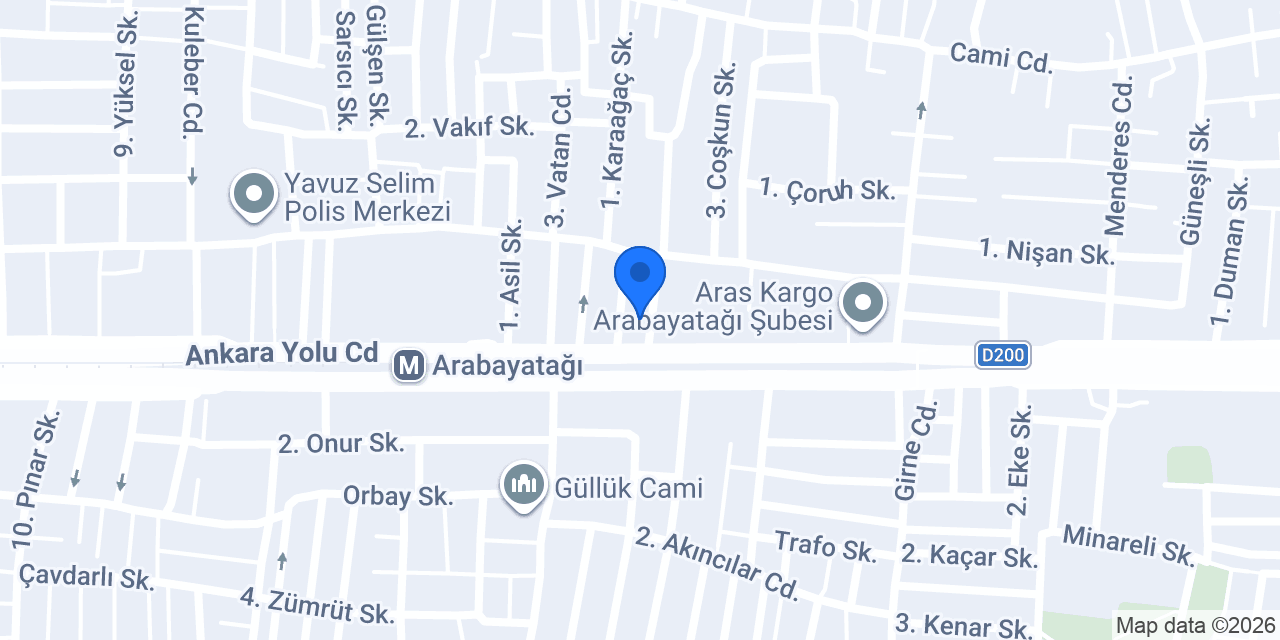 Azak Oto konumu