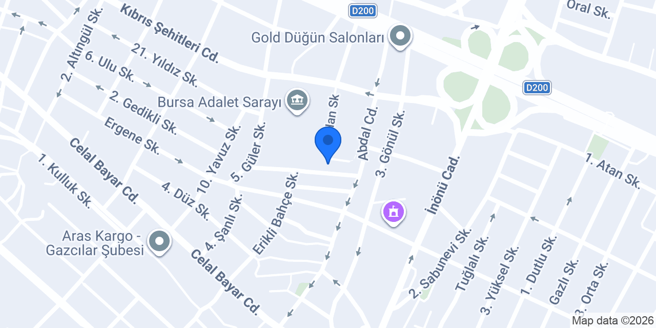 ÇINAR HUKUK & DANIŞMANLIK BÜROSU konumu