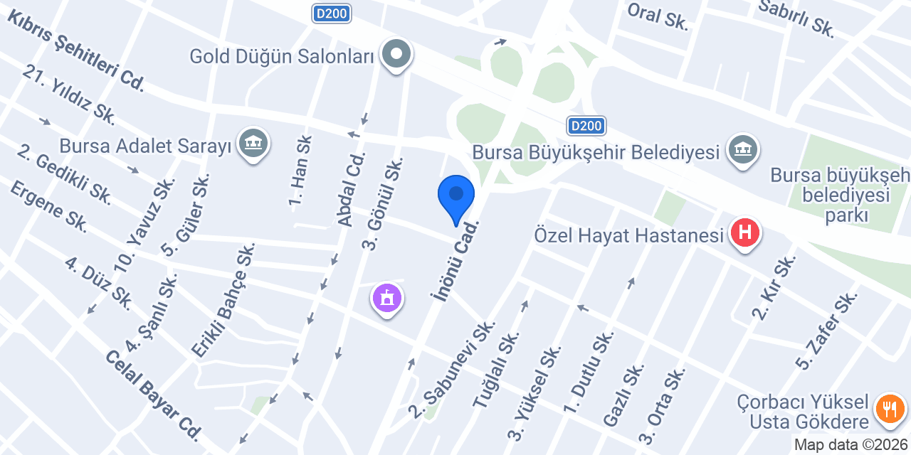 Hancı Restoran konumu