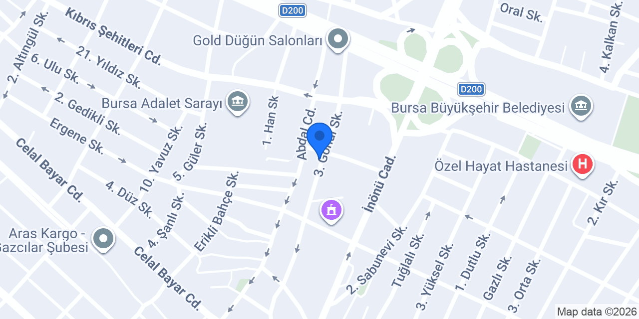 Gören Oto Servis konumu