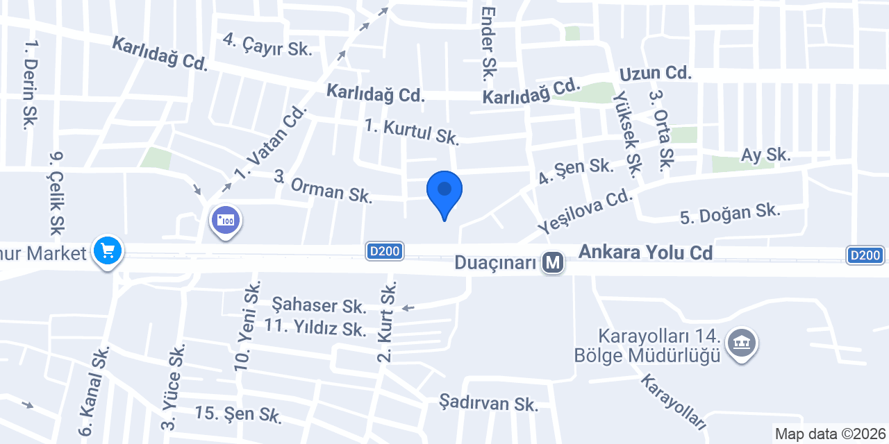 Eminevim Bursa Yıldırım Şube konumu
