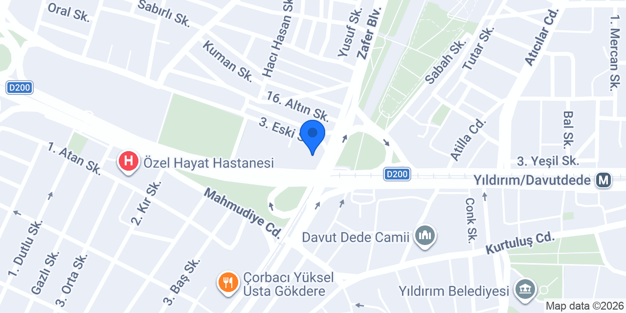 Bayır Çay evi konumu