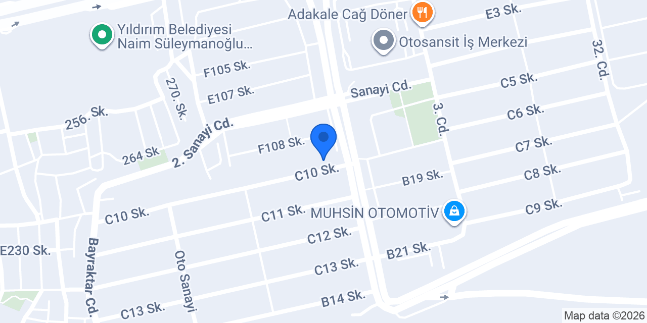 Çermiler Otomotiv konumu