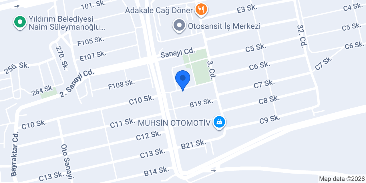 OTOSANSİT BAŞROL OTO SERVİS konumu