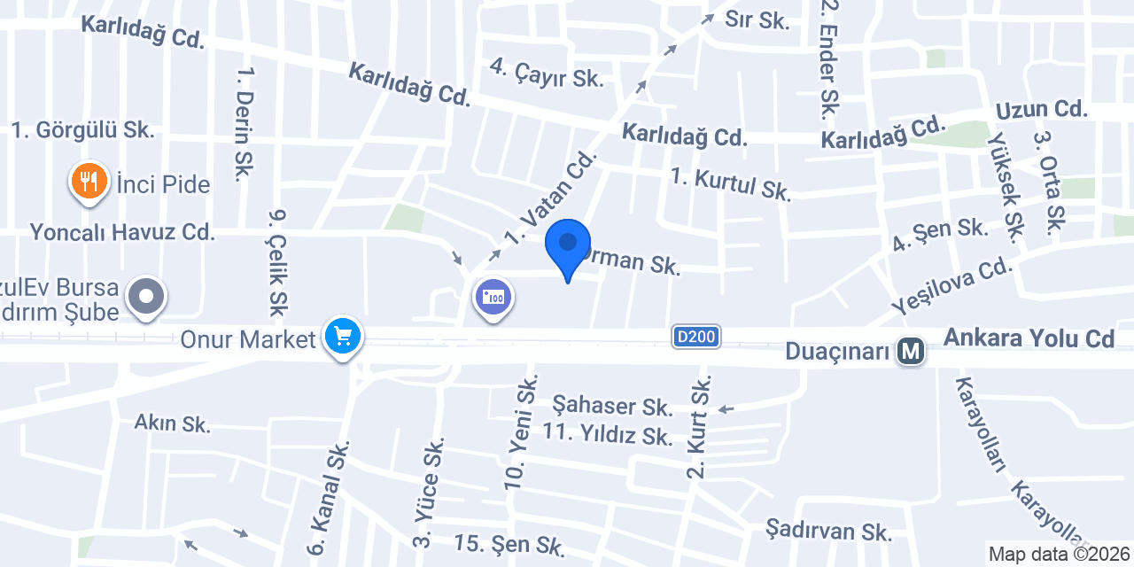 Starwood Bursa Depo konumu