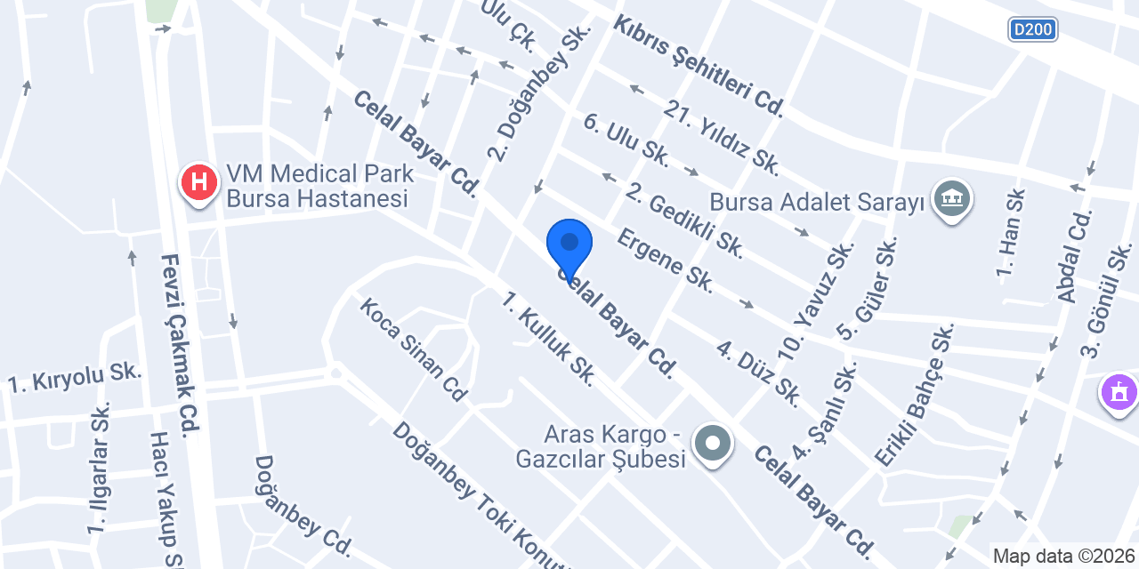 Gazcılar Yapı Market konumu