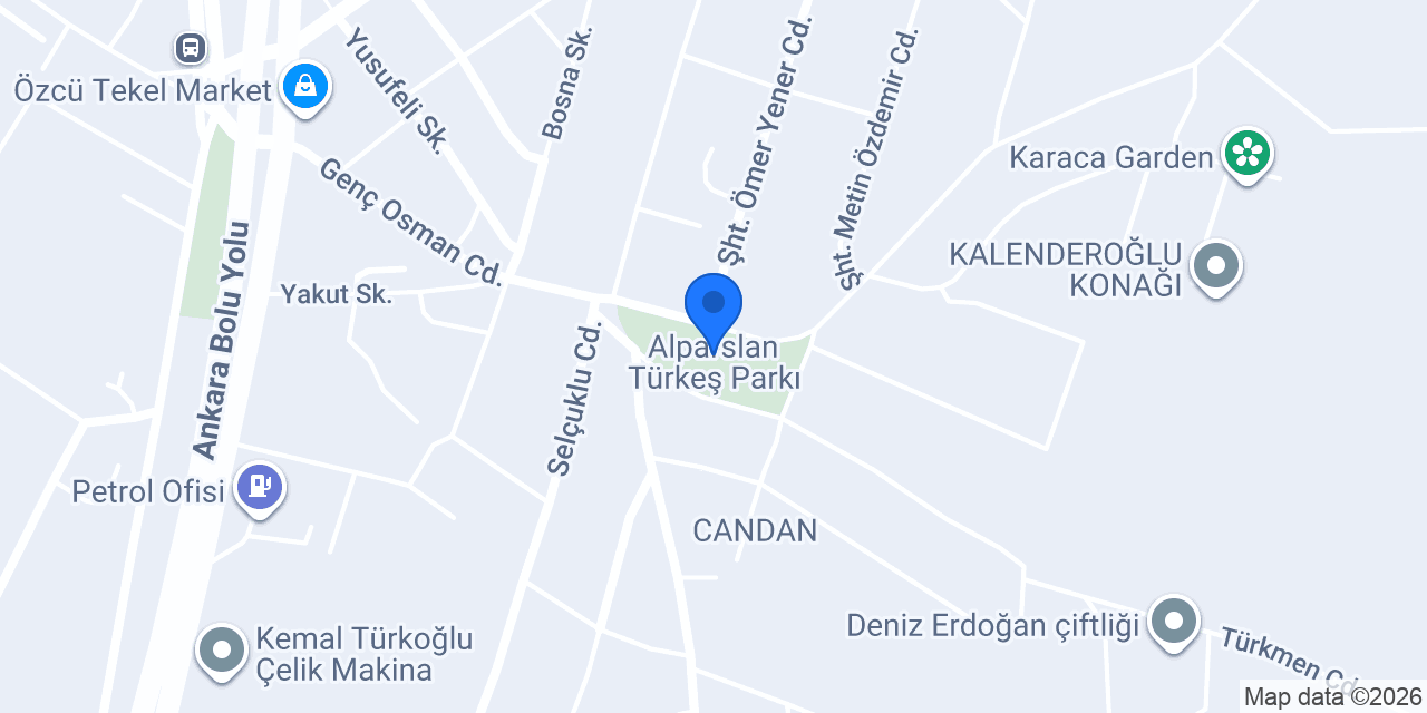 Alparslan Türkeş Parkı konumu
