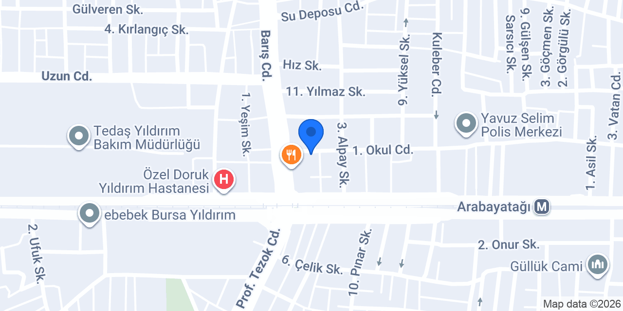 Özgür Ofis Mobilyaları konumu