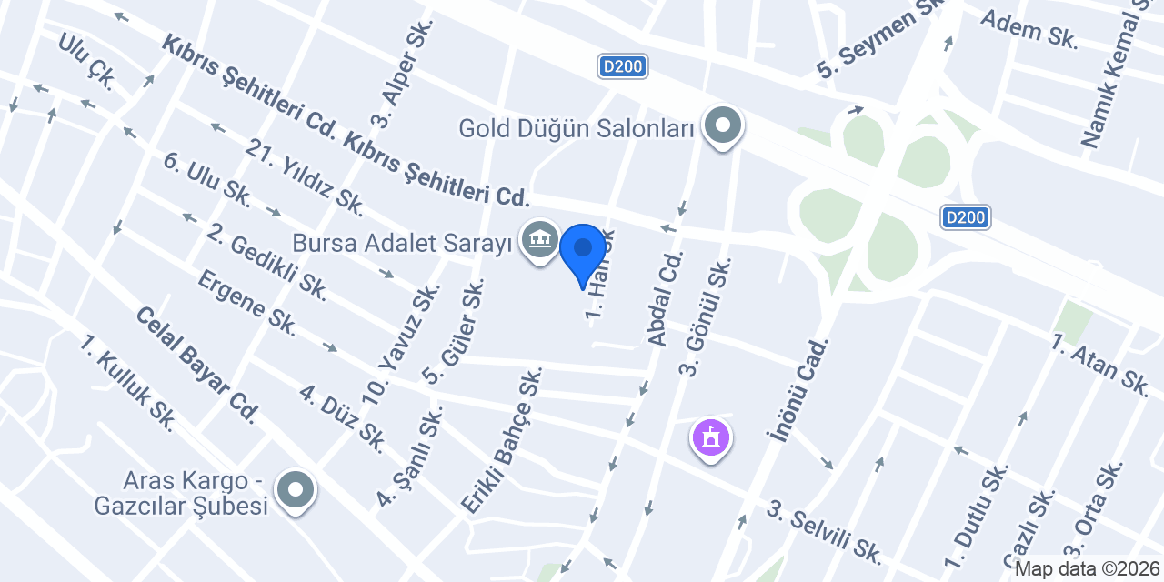 Bey Çim Hazır Rulo Çim Bursa konumu