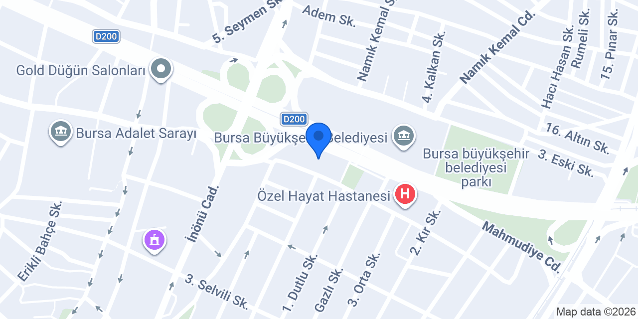 Demirbaş Hukuk Bürosu konumu