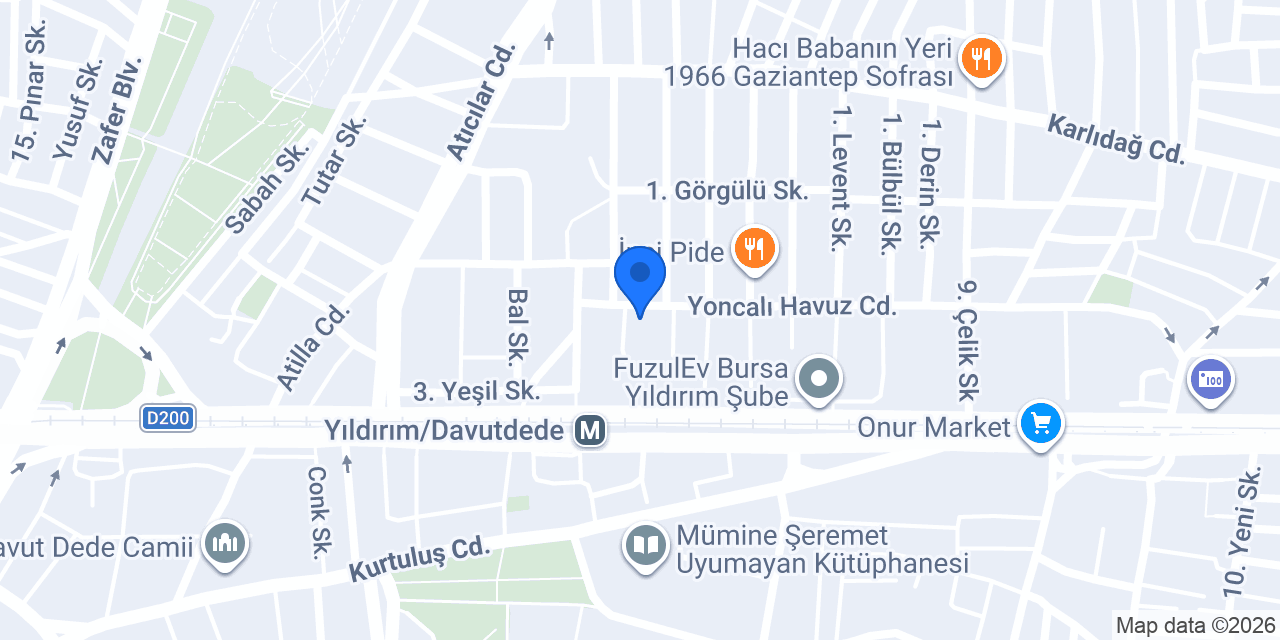 Kumca tekstil konumu