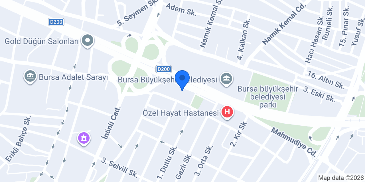 Op. Dr. Embiye Yılmaz konumu