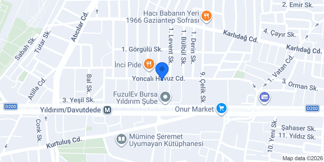 Uz Ambalaj ve Kırtasiye konumu