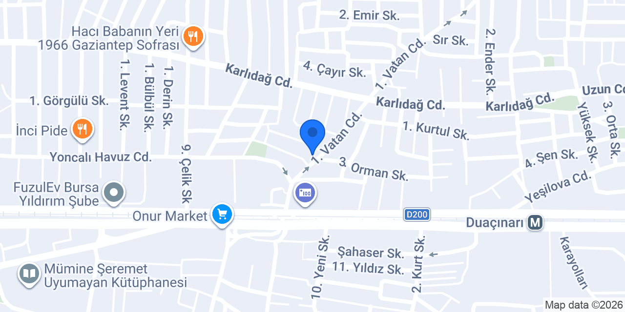 Orak Elektrik Ltd. Şti. konumu