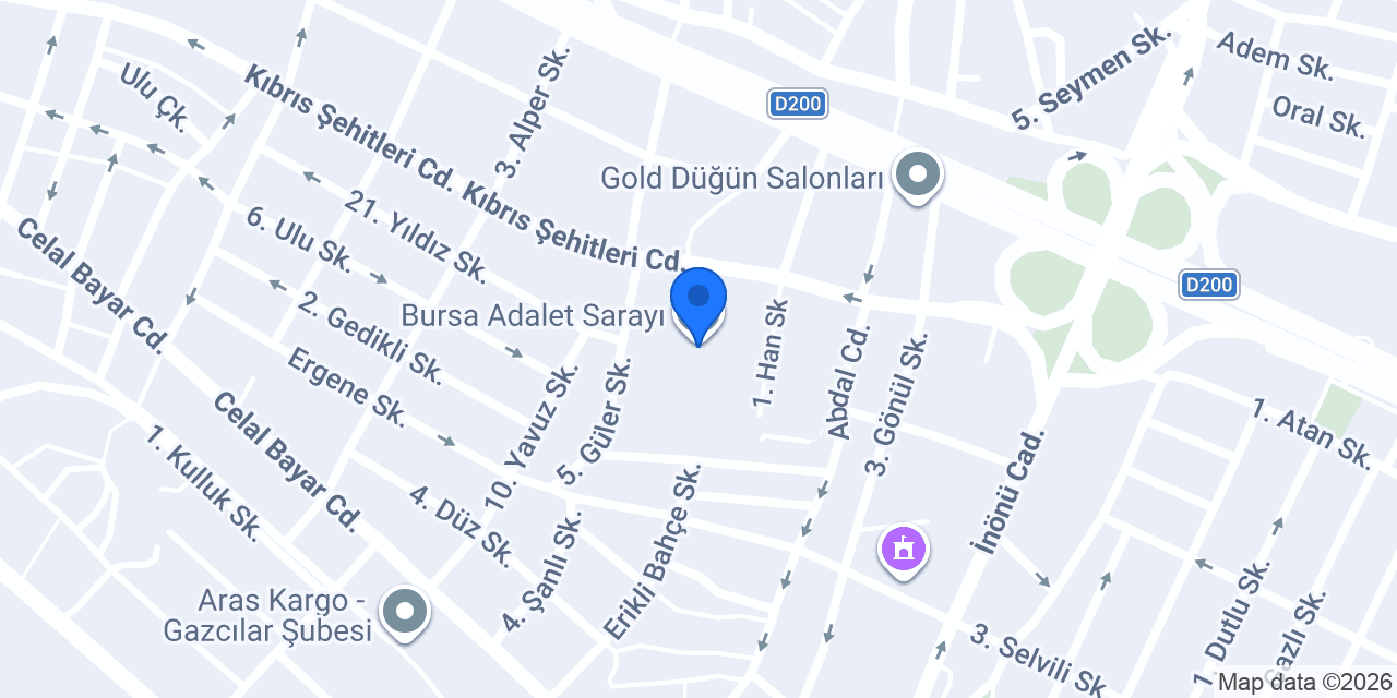 ADLİYE DONER konumu