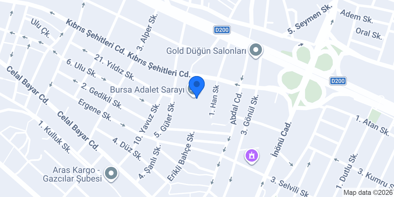 Ptt Adliye Sarayı Şubesi konumu