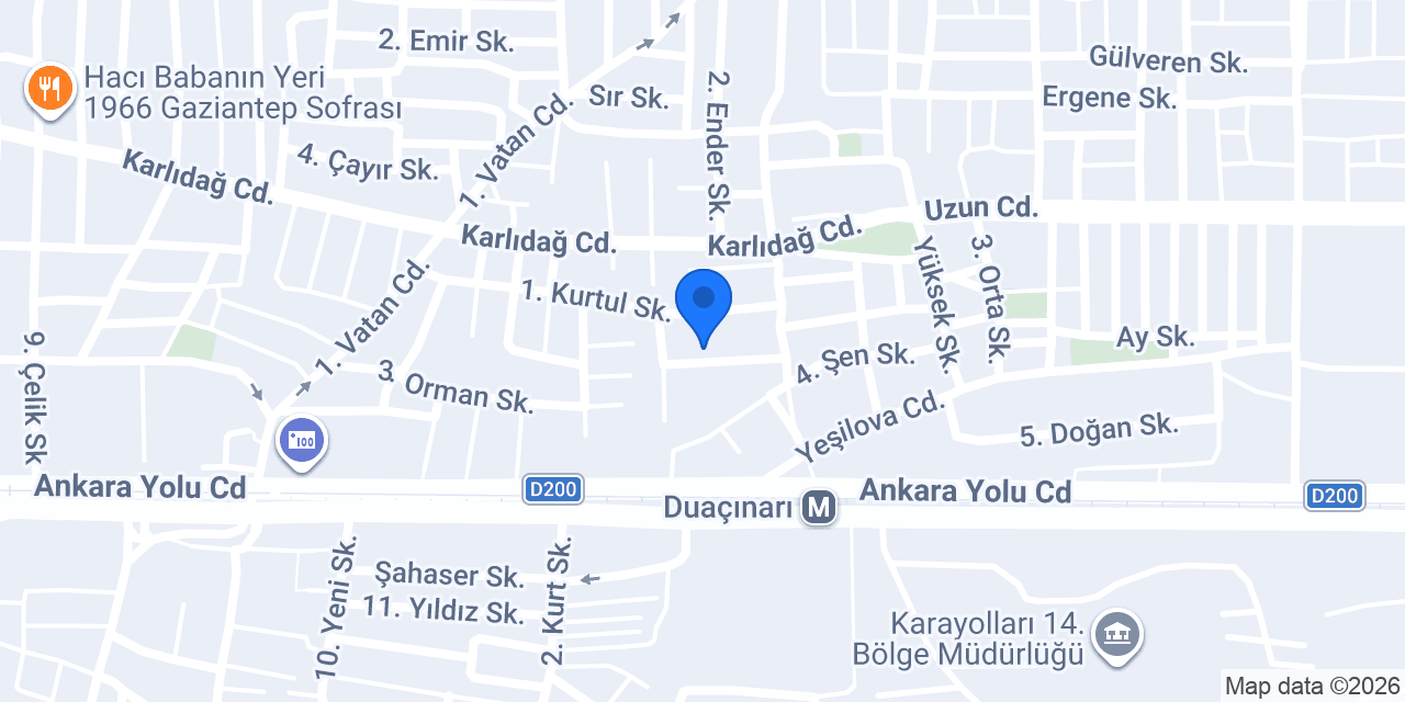 Kervanstar İş Elbiseleri konumu