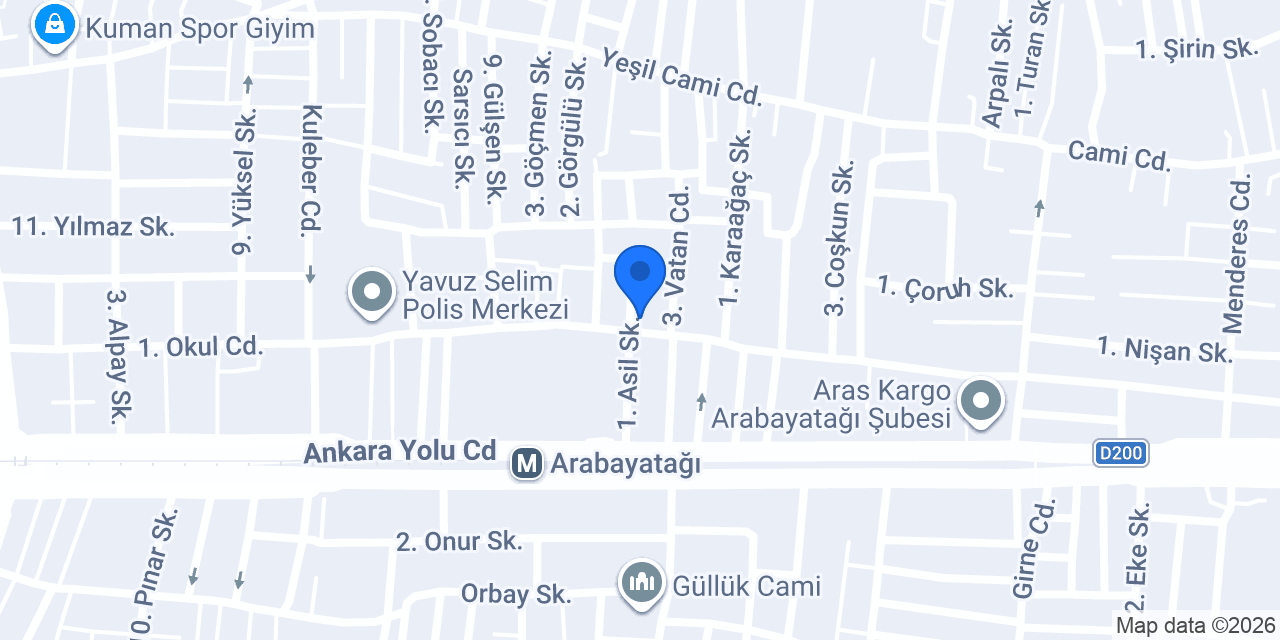 Arabayatağı Simit Cafe konumu