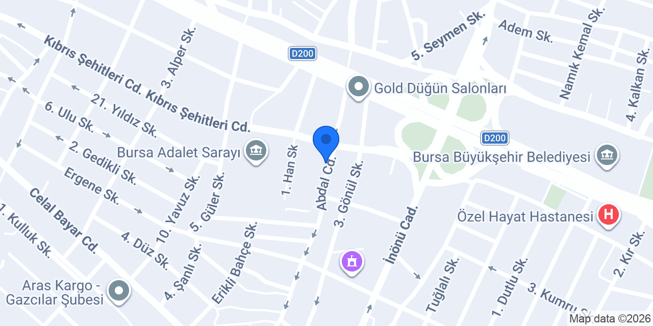 Demir Hukuk & Danışmanlık konumu
