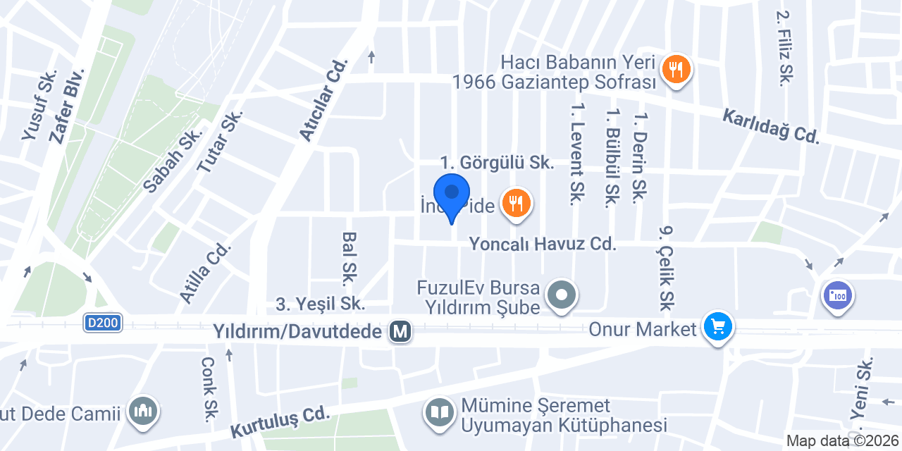 Tuğdem Ütü & Paket konumu