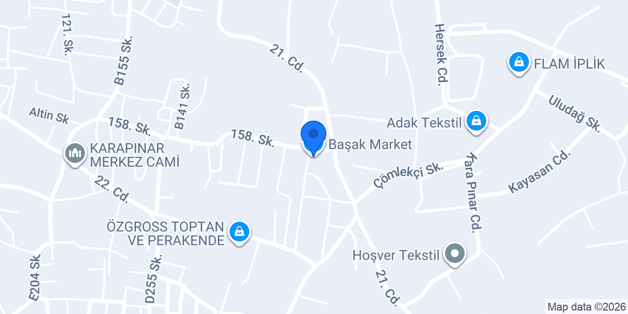 Başak Market konumu
