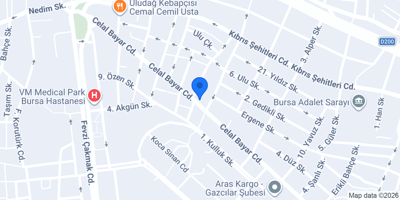 SEKİZ TOST konumu