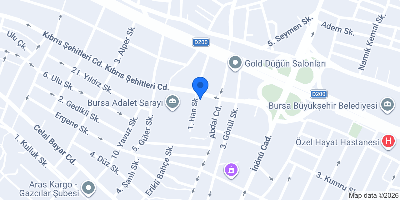 Avukat Serhat Yıldırım konumu