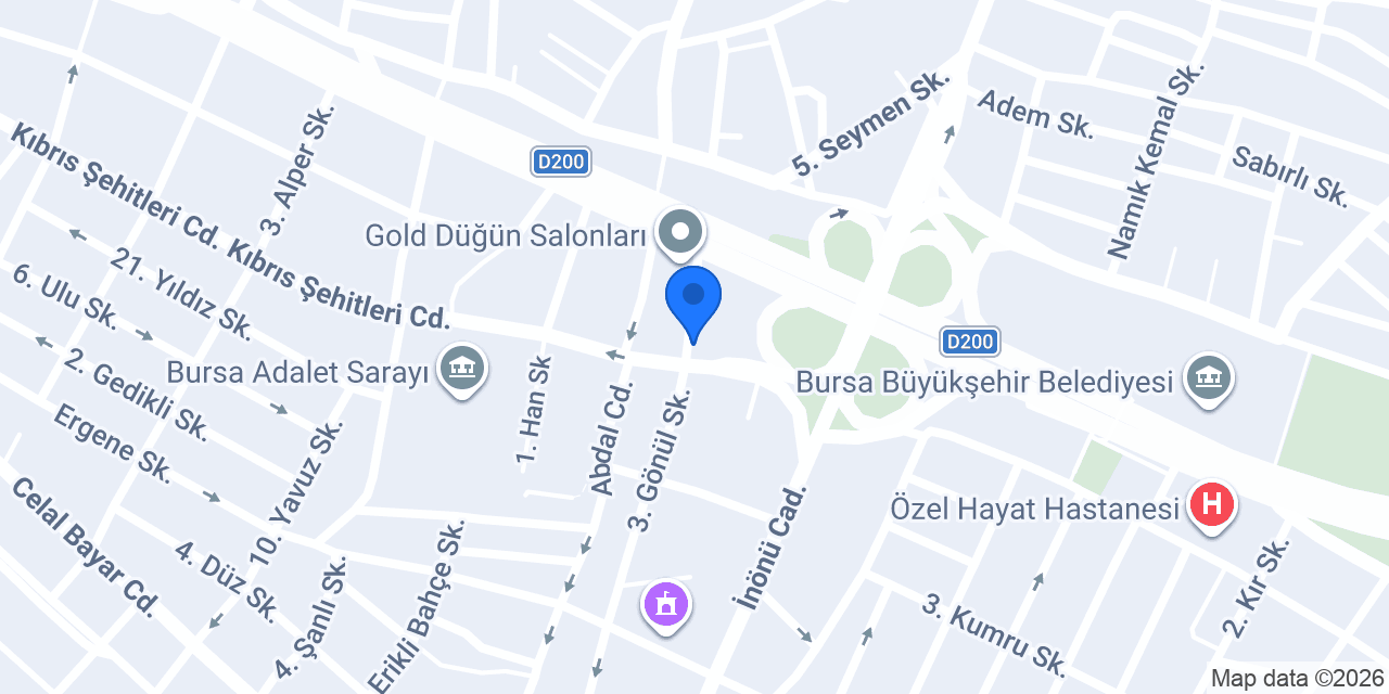 Avukat Abdulkadir Ceylan Hukuk & Danışmanlık Bürosu konumu