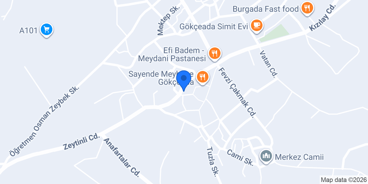 İce'en Gökçeada konumu